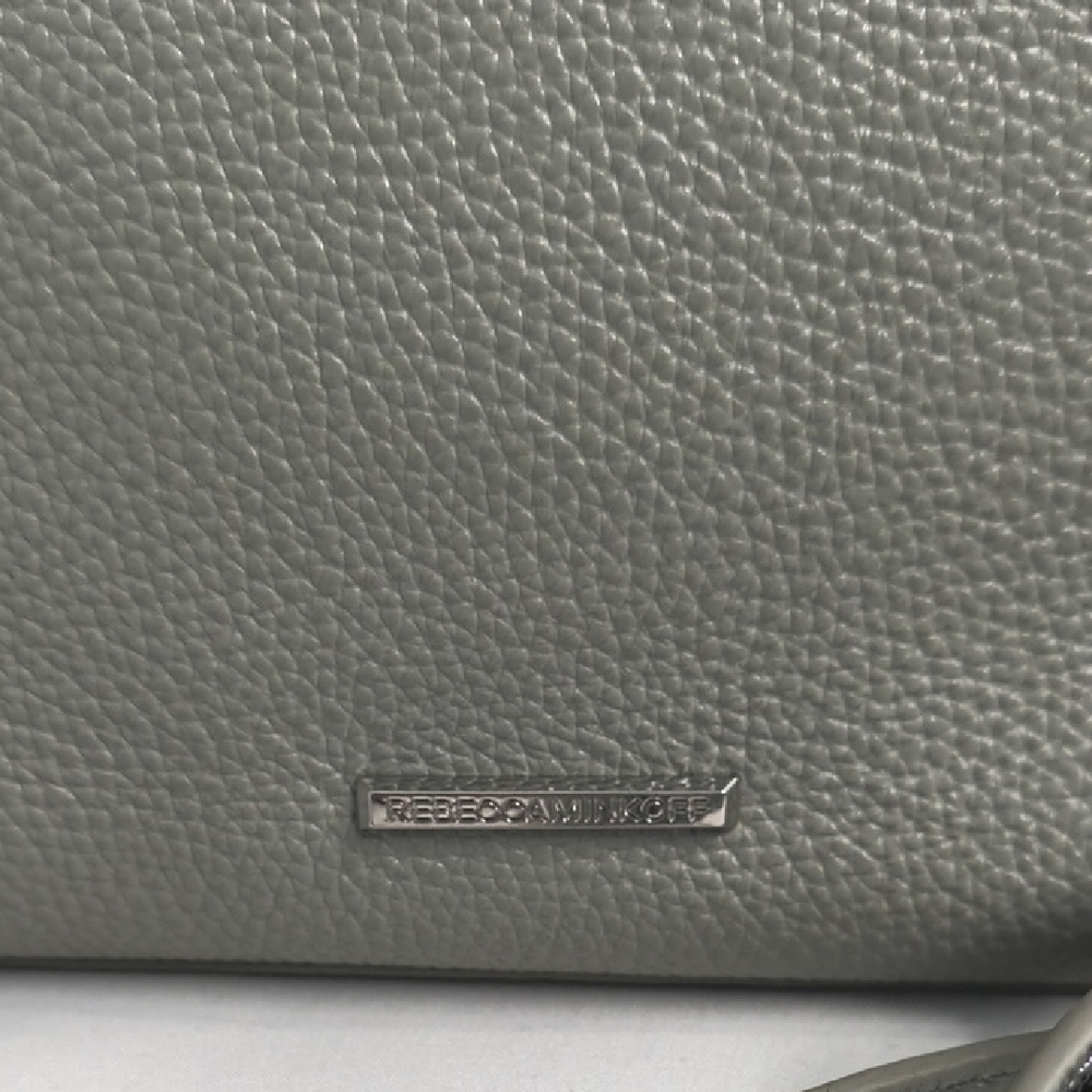 Like New Rebecca Minkoff Gray Leather Moto Crossbody Satchel - Picture 5 of 9